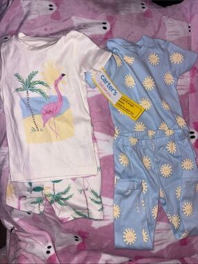 Carter's Pink Flamingo & Light Blue Sun Sets